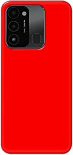 Khaalis Solid Color Red matte finish shell case back cover for Tecno Spark 8c - K208227