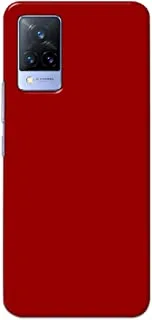 Khaalis Solid Color Red matte finish shell case back cover for Vivo V21 - K208228