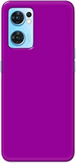 Khaalis Solid Color Purple matte finish shell case back cover for Oppo Reno 7 - K208240
