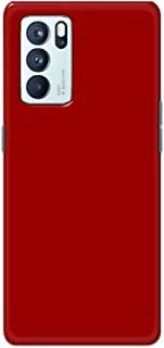 Khaalis Solid Color Red matte finish shell case back cover for Oppo Reno 6 Pro 5G - K208228