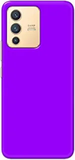 Khaalis Solid Color Purple matte finish shell case back cover for Vivo V23 - K208241