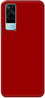 Khaalis Solid Color Red matte finish shell case back cover for Vivo Y53s - K208228