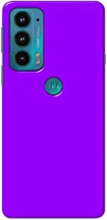 Khaalis Solid Color Purple matte finish shell case back cover for Motorola Edge 20 - K208241