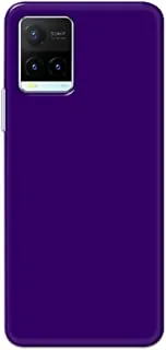 Khaalis Solid Color Purple matte finish shell case back cover for Vivo Y21T - K208242