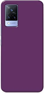Khaalis Solid Color Purple matte finish shell case back cover for Vivo V21 - K208237