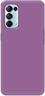 Khaalis Solid Color Purple matte finish shell case back cover for Oppo Reno5 Pro 5G - K208233