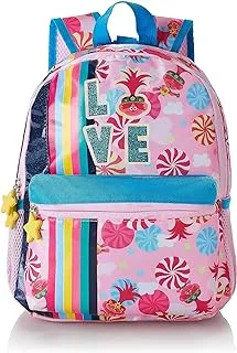 Universal trolls love pre school backpack, 12-inch size - multicolor