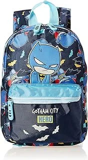 Warner Bros Batman Little Hero Pre School Backpack, 12-Inch Size- Multicolor