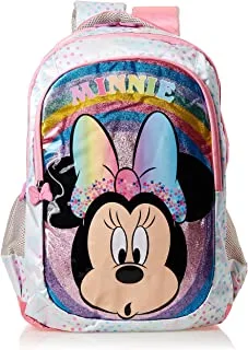 Disney Minnie Mouse Rainbow Paradise Backpack, 18-Inch Size