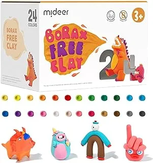 Mideer 24 Colors Air Dry Modeling Clay for Kids