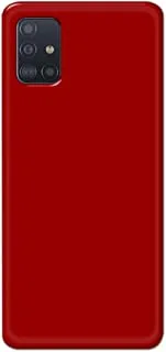 جراب خلفي متين بلون أحمر خالص من خاليس لهاتف Samsung Galaxy A71 - K208228