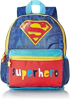 Warner Bros Superman Super Hero Pre School Backpack, 12-Inch Size - Multicolor