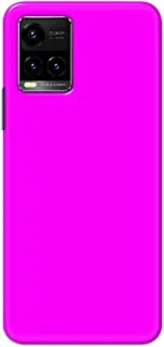 Khaalis Solid Color Pink matte finish shell case back cover for Vivo Y33s - K208238