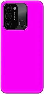 Khaalis Solid Color Pink matte finish shell case back cover for Tecno Spark 8c - K208238