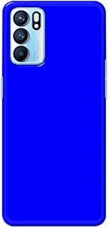 Khaalis Solid Color Blue matte finish shell case back cover for Oppo RENO 6 - K208245