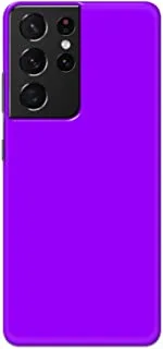 Khaalis Solid Color Purple matte finish shell case back cover for Samsung Galaxy S21 Ultra - K208241