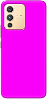 Khaalis Solid Color Pink matte finish shell case back cover for Vivo V23 - K208238