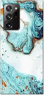 Khaalis Marble Print Blue matte finish designer shell case back cover for Samsung Galaxy Note 20 Ultra - K208218