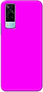 Khaalis Solid Color Pink matte finish shell case back cover for Vivo Y53s - K208238