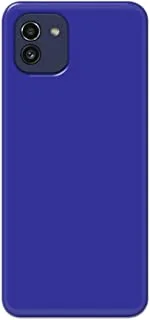 Khaalis Solid Color Blue matte finish shell case back cover for Samsung A03 - K208246