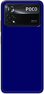 جراب خلفي مطفأ اللمعة باللون الأزرق السادة من خاليس لهاتف Xiaomi Poco X4 Pro 5G - K208248