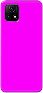Khaalis Solid Color Pink matte finish shell case back cover for Vivo Y72 5G - K208238