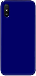جراب خلفي مطفأ اللمعة باللون الأزرق السادة من خاليس لهاتف شاومي ريدمي 9A - K208248