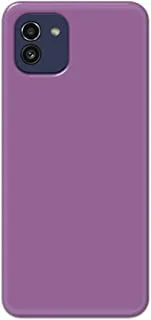 Khaalis Solid Color Purple matte finish shell case back cover for Samsung A03 - K208233