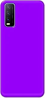 Khaalis Solid Color Purple matte finish shell case back cover for Vivo Y20 - K208241