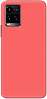 Khaalis Solid Color Pink matte finish shell case back cover for Vivo Y33s - K208226