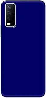 Khaalis Solid Color Blue matte finish shell case back cover for Vivo Y12s - K208248