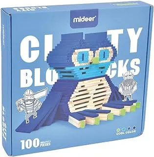 Mideer Wooden City Building Blocks for Kids 100-Pieces, Cool