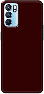 Khaalis Solid Color Red matte finish shell case back cover for Oppo RENO 6 - K208229