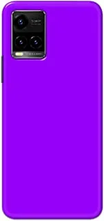 Khaalis Solid Color Purple matte finish shell case back cover for Vivo Y33s - K208241