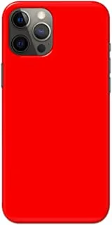 جراب خلفي متين بلون أحمر خالص من خاليس لهاتف Apple iPhone 12 Pro - K208227