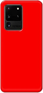 جراب خلفي متين بلون أحمر خالص من خاليس لهاتف Samsung Galaxy S20 Ultra - K208227