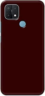 Khaalis Solid Color Red matte finish shell case back cover for Oppo A15 - K208229