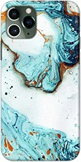 Khaalis Marble Print Blue matte finish designer shell case back cover for Apple iPhone 11 Pro Max - K208218