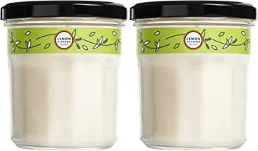 Mrs. Meyer's Clean Day Scented Soy Aromatherapy Candle, 35 Hour Burn Time, Made with Soy Wax and Essential Oils, Lemon Verbena, 7.2 oz- Pack of 2