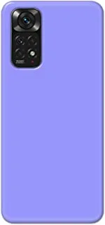 جراب خلفي بلون أزرق مطفأ اللمعة من خاليس لهاتف Xiaomi Redmi Note 11 - K208243