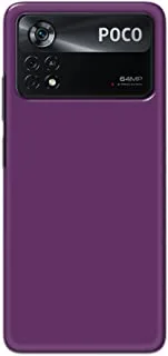 Khaalis Solid Color Purple matte finish shell case back cover for Xiaomi Poco X4 Pro 5G - K208237