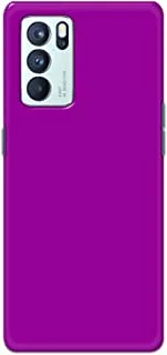 Khaalis Solid Color Purple matte finish shell case back cover for Oppo Reno 6 Pro 5G - K208240