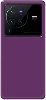 Khaalis Solid Color Purple matte finish shell case back cover for Vivo X80 Pro 5G - K208237