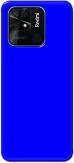 جراب خلفي متين بلون أزرق مطفأ اللمعة من خاليس لهاتف Xiaomi Redmi 10c - K208245