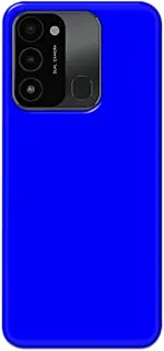 Khaalis Solid Color Blue matte finish shell case back cover for Tecno Spark 8c - K208245