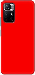 جراب خلفي متين بلون أحمر خالص من خاليس لهاتف Xiaomi Mi Note 11T - K208227