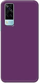 Khaalis Solid Color Purple matte finish shell case back cover for Vivo Y53s - K208237