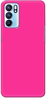 Khaalis Solid Color Pink matte finish shell case back cover for Oppo RENO 6 - K208230