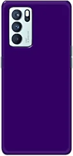 Khaalis Solid Color Purple matte finish shell case back cover for Oppo Reno 6 Pro 5G - K208242