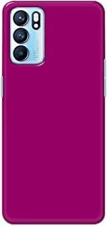 Khaalis Solid Color Purple matte finish shell case back cover for Oppo RENO 6 - K208234